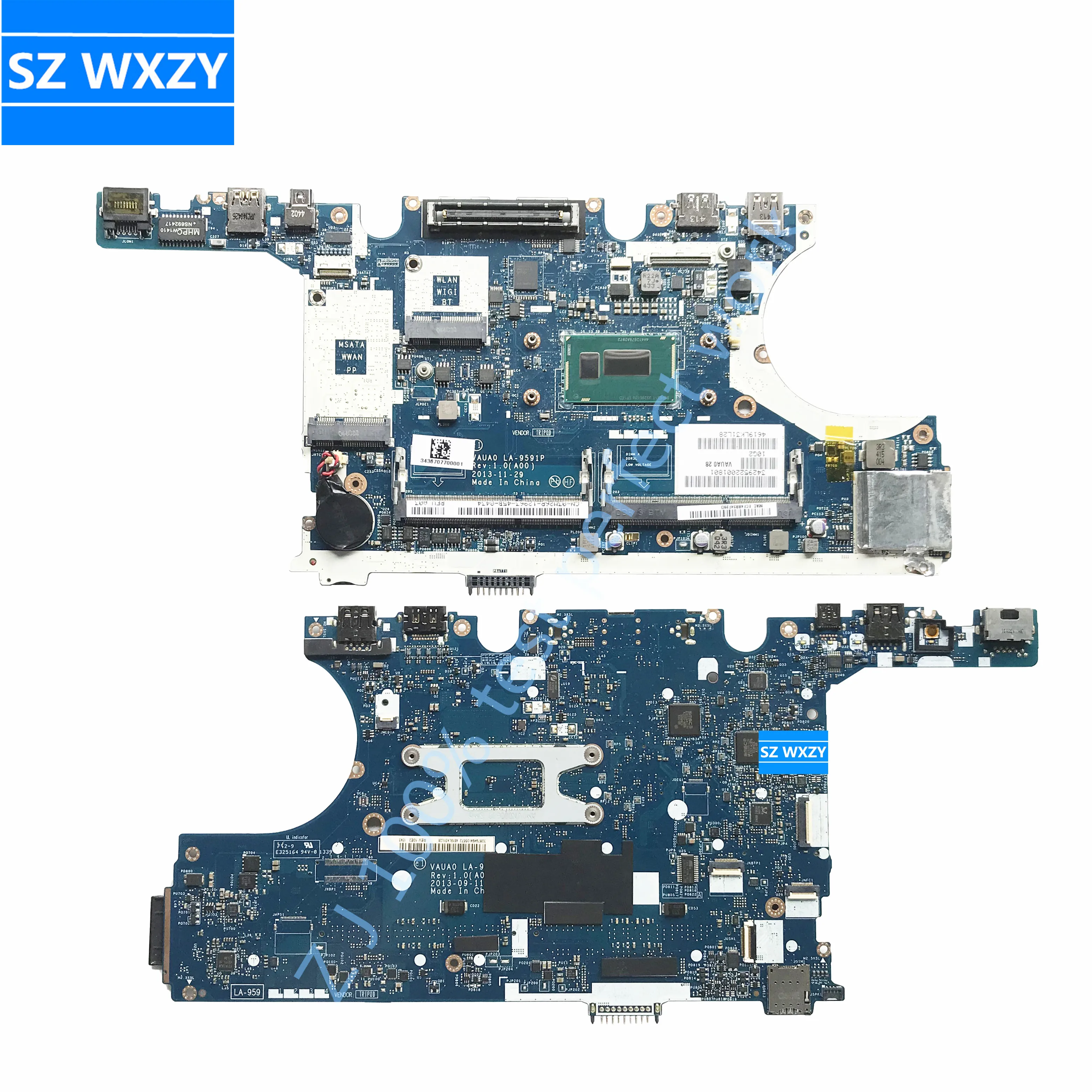 For DELL Latitude E7440 Laptop Motherboard With i5-4300u CPU VAUA0 LA-9591P  CN-03M26R 03M26R 3M26R DDR3L 100% Tested Fast Ship