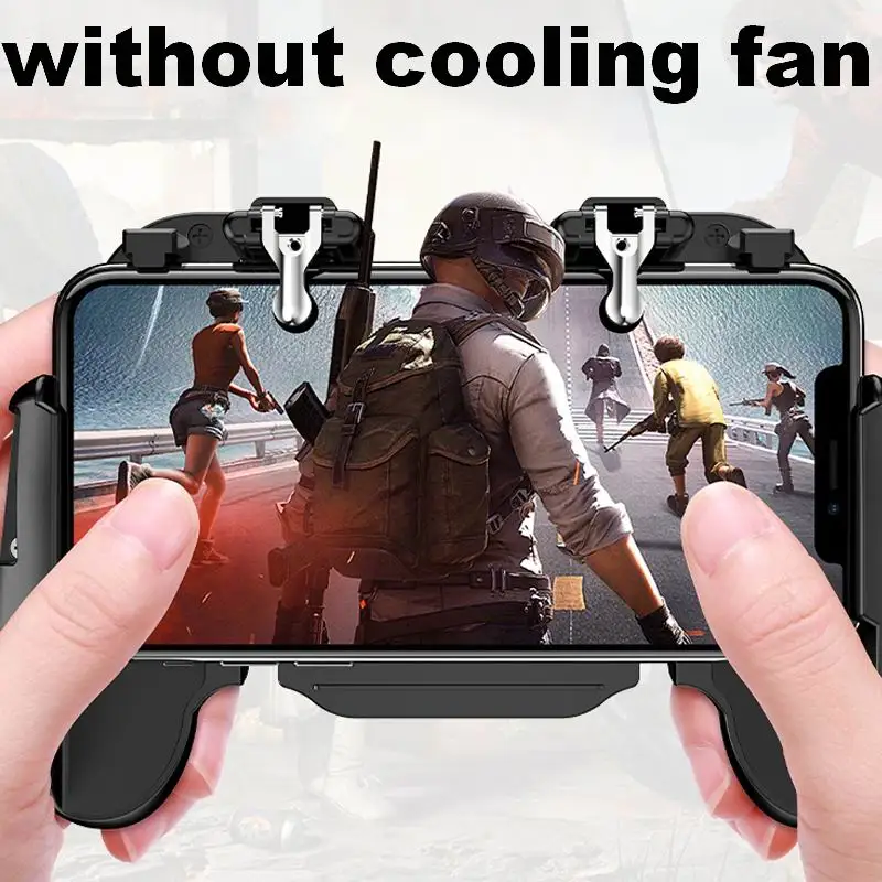 L1R1 PUBG мобильный контроллер геймпад триггер L1R1 джойстик для шутеров игровой коврик держатель телефона кулер вентилятор для iOS Android джойстик - Цвет: Without Cooling fan