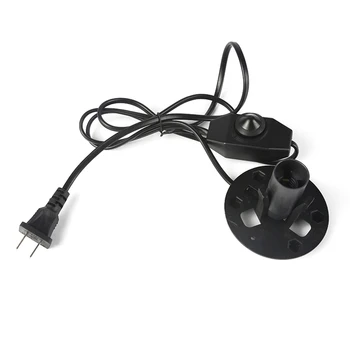 

E12 Rotary Knob Adapter Socket Salt Lamp Cable Base Assembly Multipurpose Replacement Electric Power Durable With Dimmer Switch