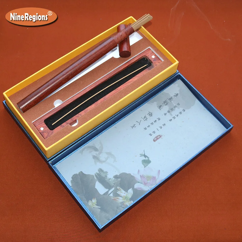Качественная палочка для благовоний, набор с деревянным держателем, огнеупорный коврик joss stick, Подарочная коробка 8 г, вьетнамская палочка oud, incienso, домашние ароматы
