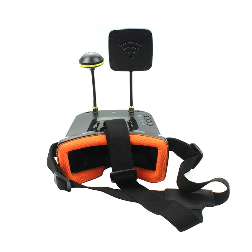 Мини FPV очки с грибной антенной панельная антенна 3 дюйма 480x320 дисплей двойная антенна 5,8G 40CH встроенный 3,7 V для гонок