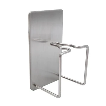 

Punch-free Self-adhesive Organizer Toothbrush Holder Stainless Steel Bathroom Accessories Toothpaste Wall Mount P