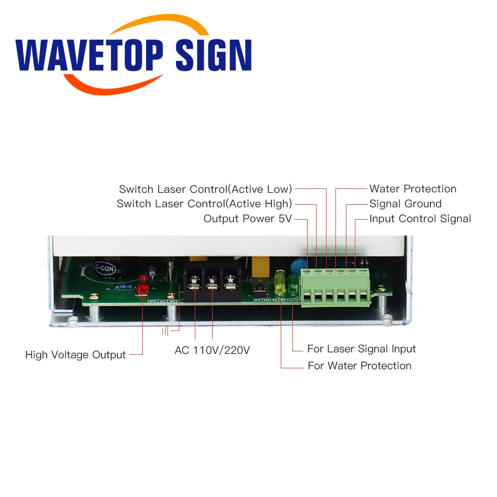 WaveTopSign DY10 Co2 лазерный Питание для RECI W1/Z1/S1 лазерная трубка гравировальная и