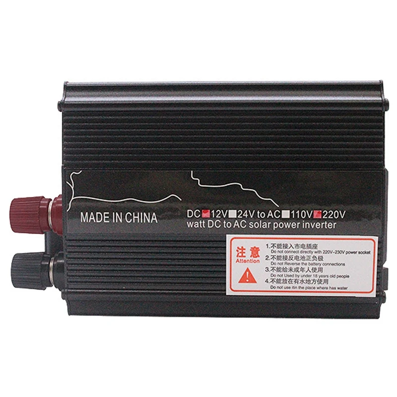 Синусоида солнечный инвертор 12V 220V 500W пики Мощность Напряжение трансформатор конвертер