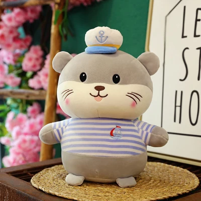Hamster Креативный морской хомяк, плюшевая игрушка, чучело, милый толстый хомяк, игрушки, плюшевая кукла, подушка, детская игрушка, подарок для девочек - Цвет: Hamster