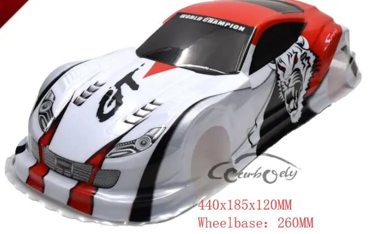 1/10 Масштаб RC Drift Onroad внутренний корпус 1966 Ford Mustang GT 200 мм для HPI KYOSHO TAMIYA HSP REDCAT FS YOMAKO CC01 hRAXXAS - Цвет: GT-004