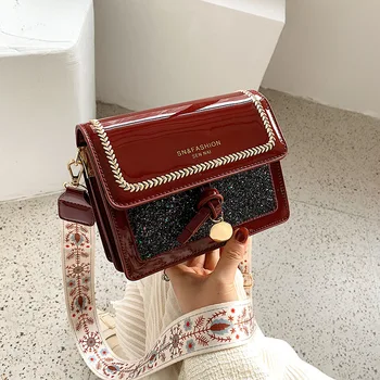 

Bag Women's 2020 New Style Women's Fashion Handbag High-End Sense Women's Shoulder Bag Square Sling Bag Messenger Bag