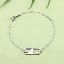 Eueavan, 10 шт., мужские браслеты с подвесками для женщин, браслеты из нержавеющей стали, стальной цвет, цепочка на заказ, подарок, мода