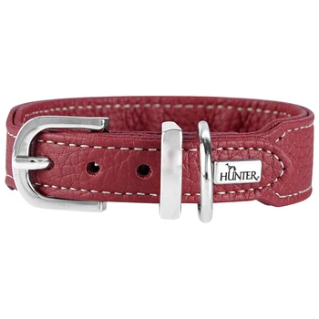

HUNTER Collar for Dogs Hunter Cannes Mini 37 leather red 25 mm 29 - 34 cm