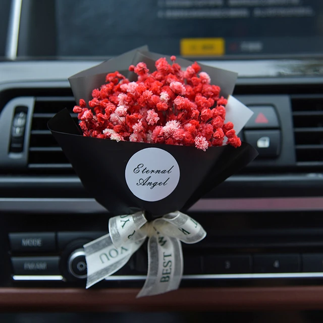 1PC Creative Dried Flower Bouquet Car Air Vent Mini Bouquet Eternal Gift  Box Accessories with Mini Bouquet of Dried Flowers - AliExpress