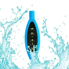 Портативный IPX8 водонепроницаемый MP3 плеер для спорта на открытом воздухе музыкальный плеер FM радио 4 ГБ для плавания подводный дайвинг серфинг Велоспорт