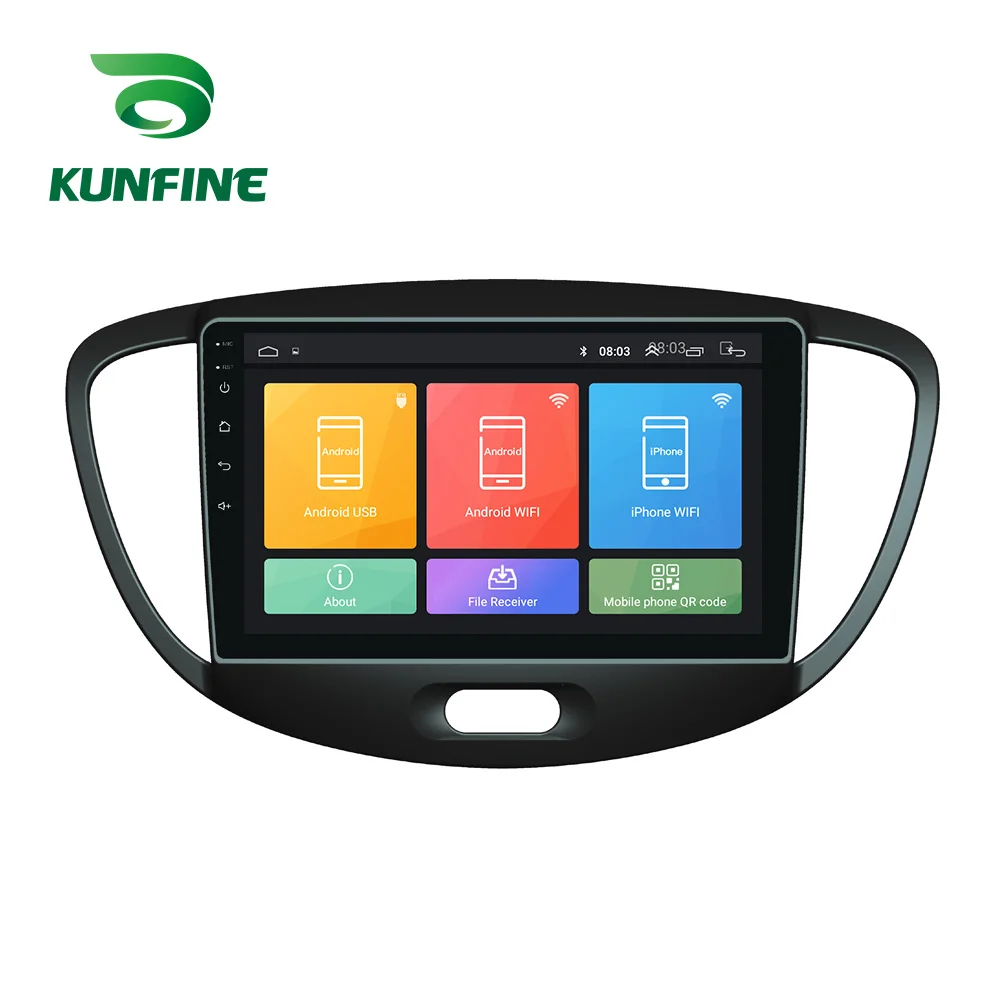 Octa Core Android 10.0 Car DVD GPS Navigation Player Deckless Stereo For HYUNDAI I10 2008-2012 Radio Headunit | Автомобили и