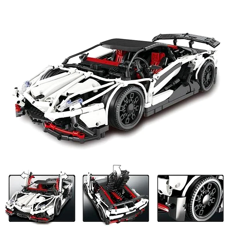 Новинка Lepinblocks 23006 MOC-2695 Lamboringhini Aventador LP 720-4 строительные блоки кирпичи развивающие игрушки детские рождественские подарки