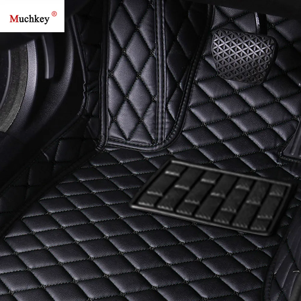 Автомобильные коврики на заказ для KIA Rio 2011 2012 2013 2014 2015 кожаные - Цена: 