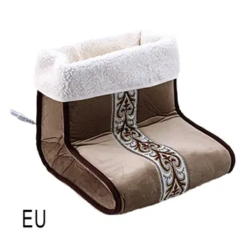 

Heated Plug Type Electric Warm Foot Warmer Washable Heats Control Settings Warmer Cushion Foot Warmer Massage