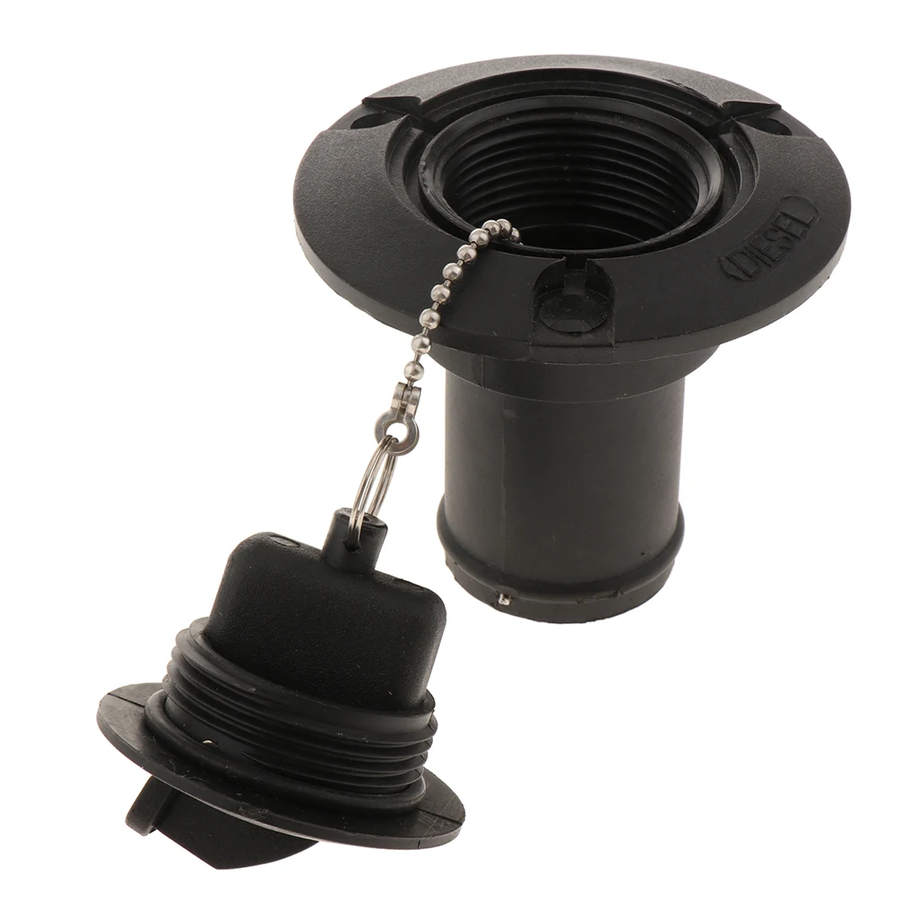 Deck Fill Filler Fuel Water Tank Deck Fill Cap Plastic for Boat Yacht RV