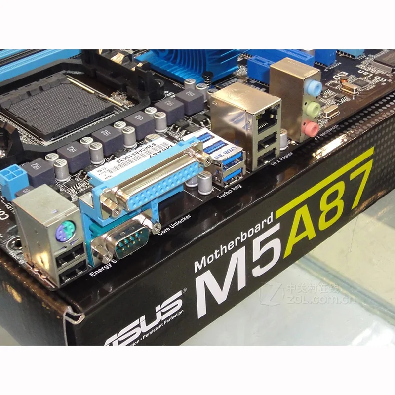 Разъем AM3+ ASUS M5A87 материнская плата DDR3 16 Гб ATX системная плата для AMD 870 M5A87 настольная материнская плата USB 2,0 SATA III PCI-E X16 б/у