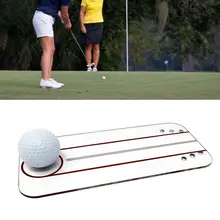 

Golf Putting Training Aid Practice Putting Alignment Tool Mirror Protable Easy