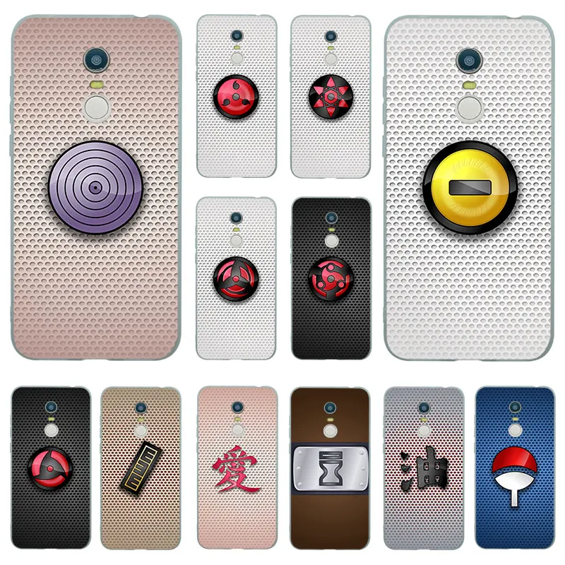 Silicone Cases For Xiaomi Redmi Note 8 Pro 7 6 5 5A 4 4X Naruto sign Matte Cover 7A K20 TPU Case |