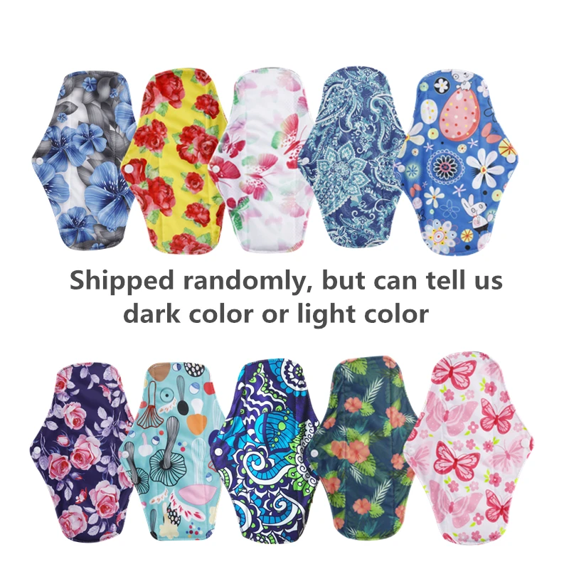 [simfamily]10PCS bamboo fiber Sanitary Pads Regular Flow pads Reusable Health higiene feminina Menstrual Cloth Pads