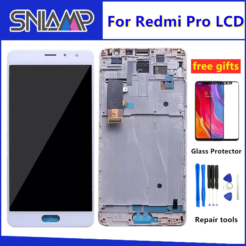 

AMOLED 5.5 Original LCD For XIAOMI Redmi Pro Display Touch Screen Digitizer with Frame for Redmi Pro LCD SCREEN Replacement