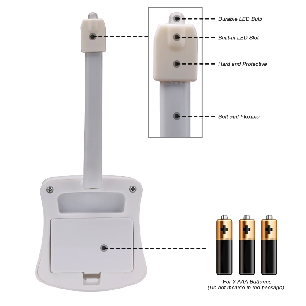  Smart PIR Motion Sensor Toilet Nightlight LED Body Motion Activated On/Off Seat Sensor Lamp 8 Color - 4000260799484