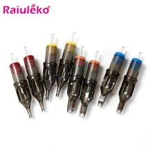 Горячая 10 шт одноразовый полуперманентный макияж татуировки картридж иглы RL/RM/M1/RS татуировки пистолет поставки RL/RM/RS 1RL/3RL/5RL/7RL