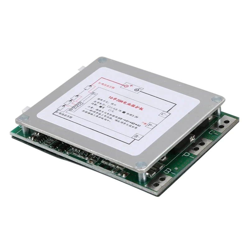 16S 48V 20A 18650 LiFePo4 плата защиты батареи BMS PCB с балансом для электровелосипеда EScooter