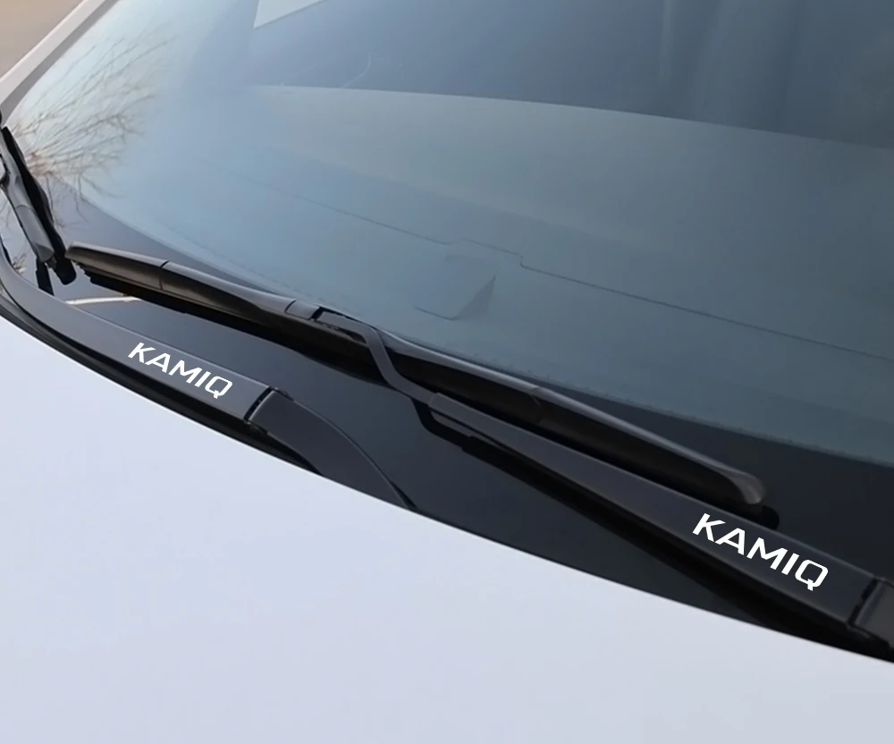 4 шт. Автомобильные Наклейки На стеклоочиститель для Skoda Octavia 2 A7 A5 Fabia 3 Rapid Superb 3 Kodiaq Scala Karoq Kamiq автомобильные аксессуары