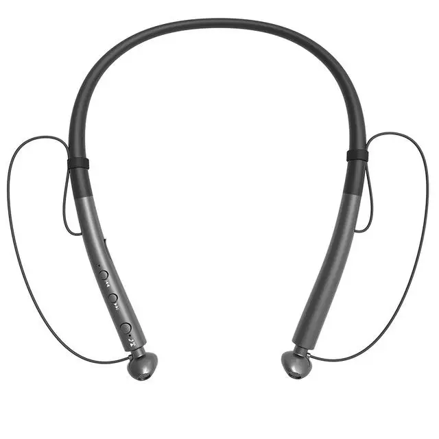 Серый Bluetooth наушники Встроенный микрофон легкая беспроводная гарнитура с лентой на шею водонепроницаемые спортивные наушники-капельки со стерео для Xiaomi - Цвет: Серый