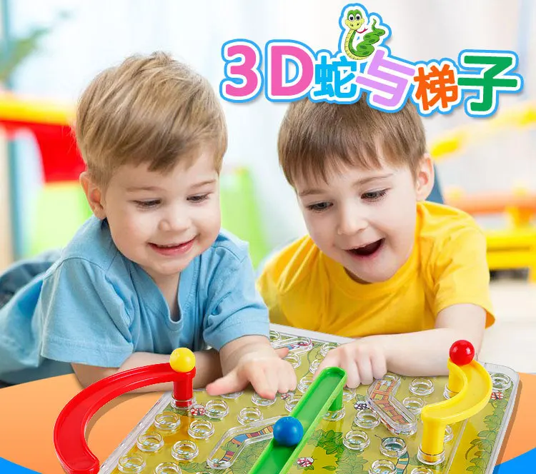 707-26 игра змея и лестница лабиринт 3D настольная игра детская развивающая игрушка традиционный Экспорт горячая Распродажа