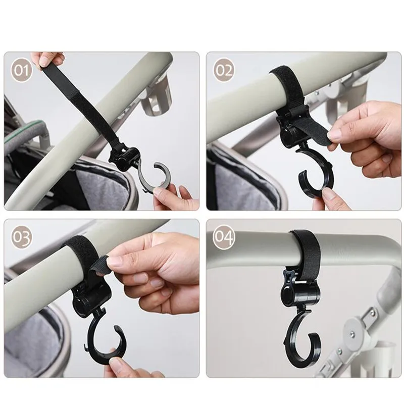 2pcs Baby Stroller Hooks Wheelchair hook Yoyo Pram Bag Accessories mommy Accessories plus Organizer Stroller Bag Babyzen yoya 3
