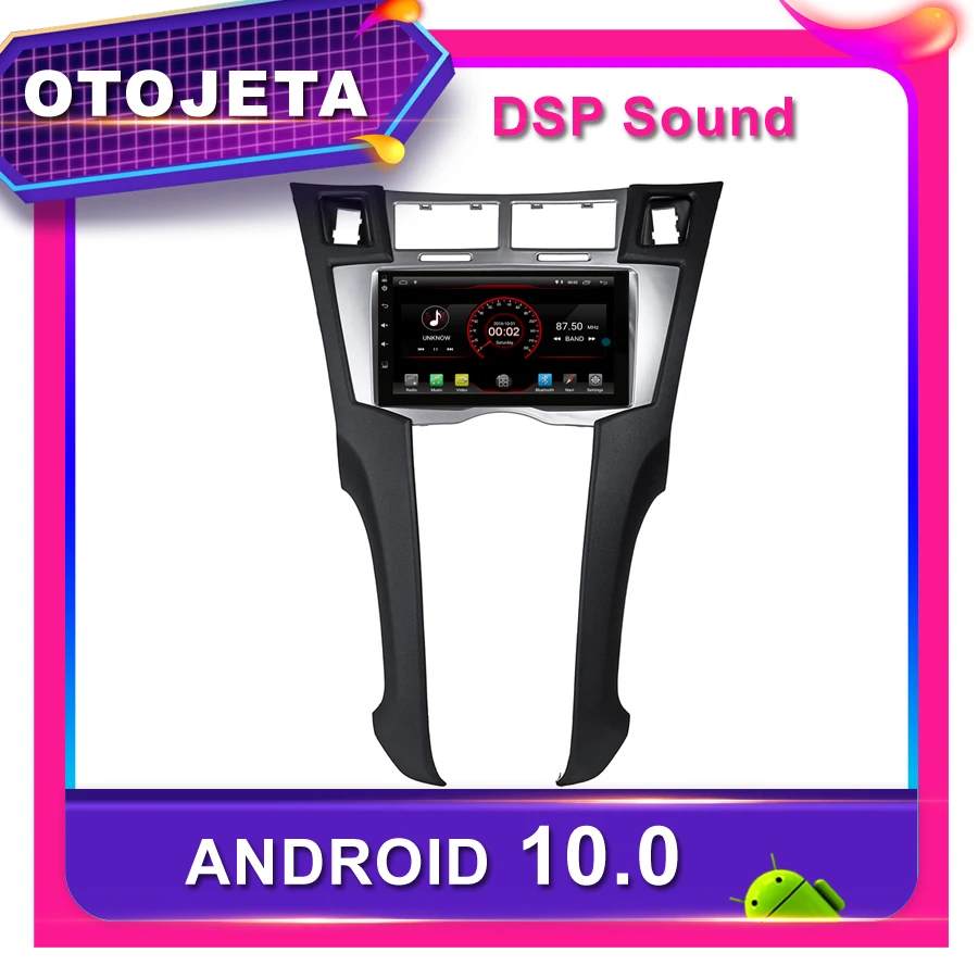 Рамка android 10 0 dvd-плеер автомобильное радио для Toyota Yaris Vitz Platz 2005 2006 2007 автомобильный