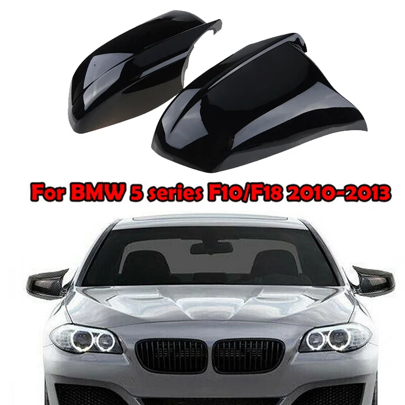 

Gloss Black Car mirror cover 51167216370 Rustproof Non-fading Practical