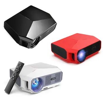 

A4300 Portable Mini LED Projector with USB VGA HDMI AV Multimedia for Party Home Entertainment with Remote Control