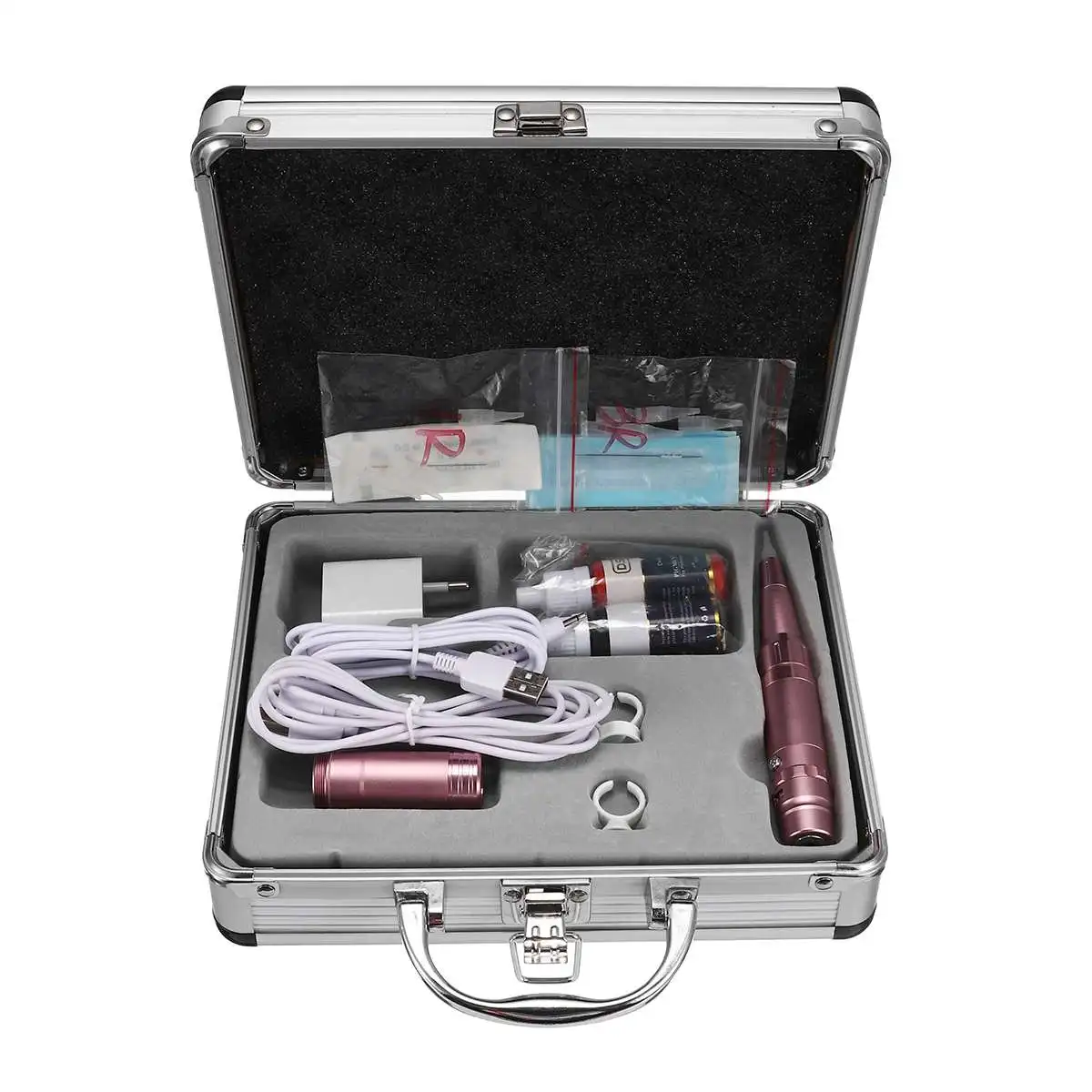 

Tattoo Machine Pen Kit Digital Intelligent Permanent Makeup Eyebrow Lip Microblading Eyebrow Needle Tips Inks Ring Cup Set Kit
