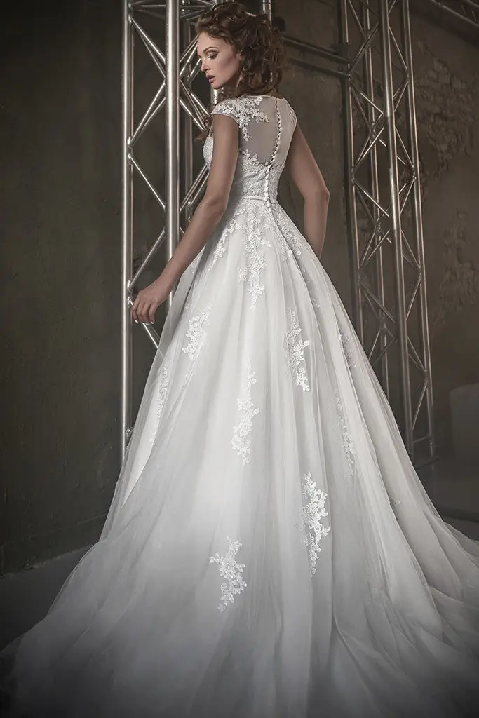 vestido de noiva robe de Mariage Кепки, без рукава, Кружевная аппликация, свадебное платье платья для матери невесты