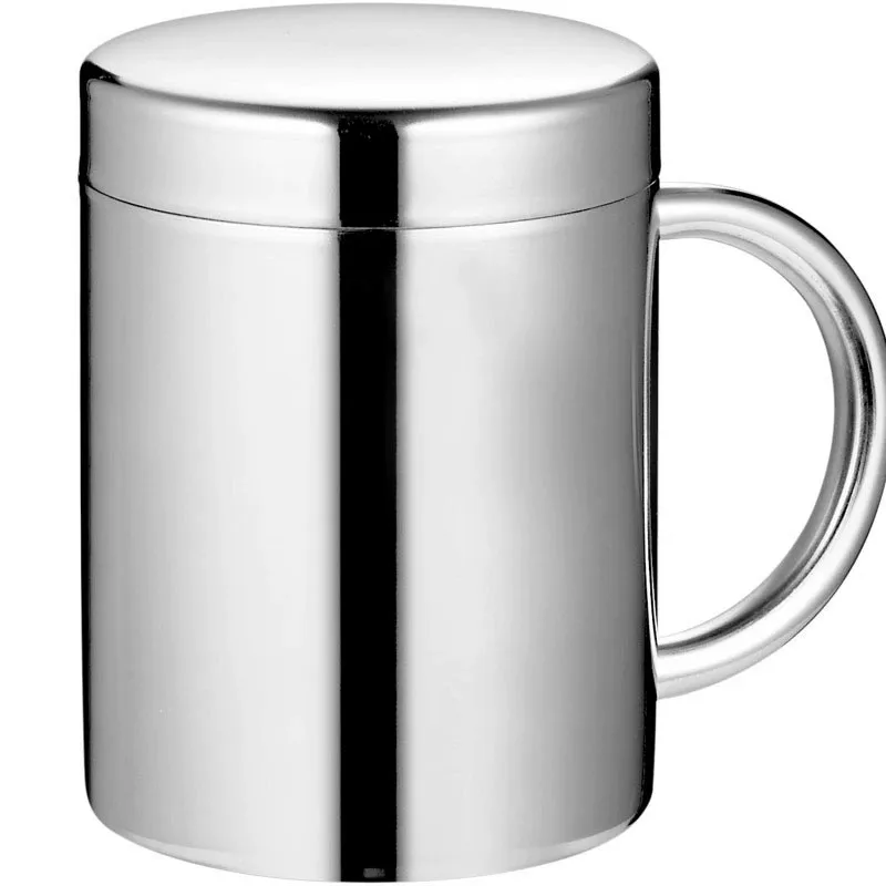 304 Stainless Steel Cup Portable Vacuum Insulation Mug with Lid Outdoor Travel Water Jug Coffee Tea Milk Flask Home Office Cups - Цвет: 280ml-08