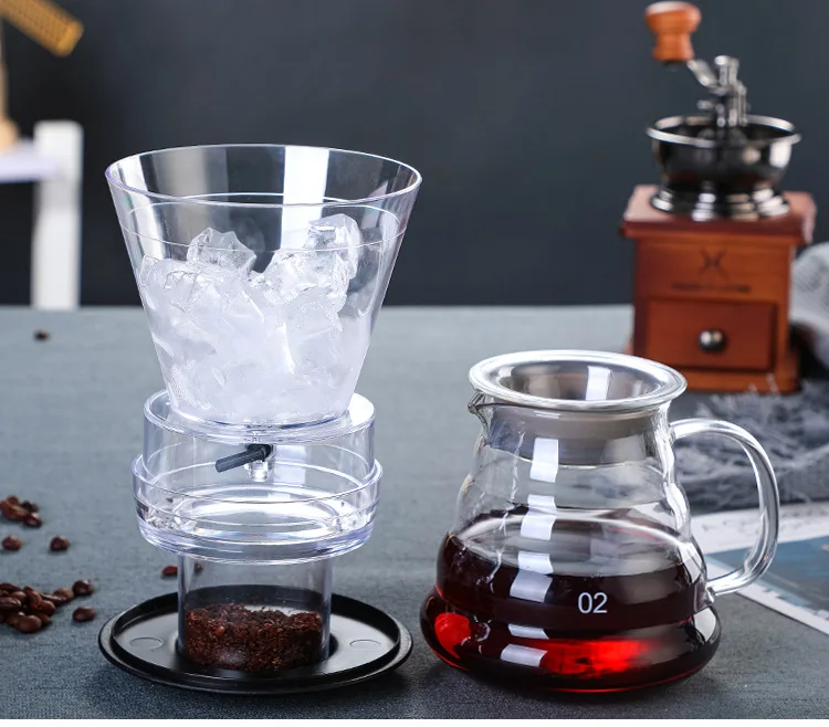 500 мл кафе filtro herramientas de cafeteras con filtros de Caffee gotero Caffee de olla de hielo frio cafet
