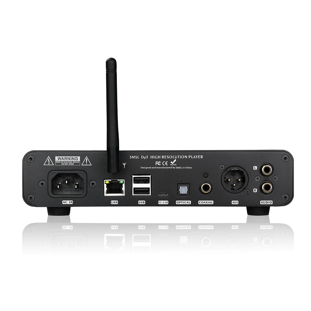 SMSL DP3 DSD HIFI Цифровой Сетевой музыкальный плеер Усилитель для наушников WIFI ES9018Q2C DAC