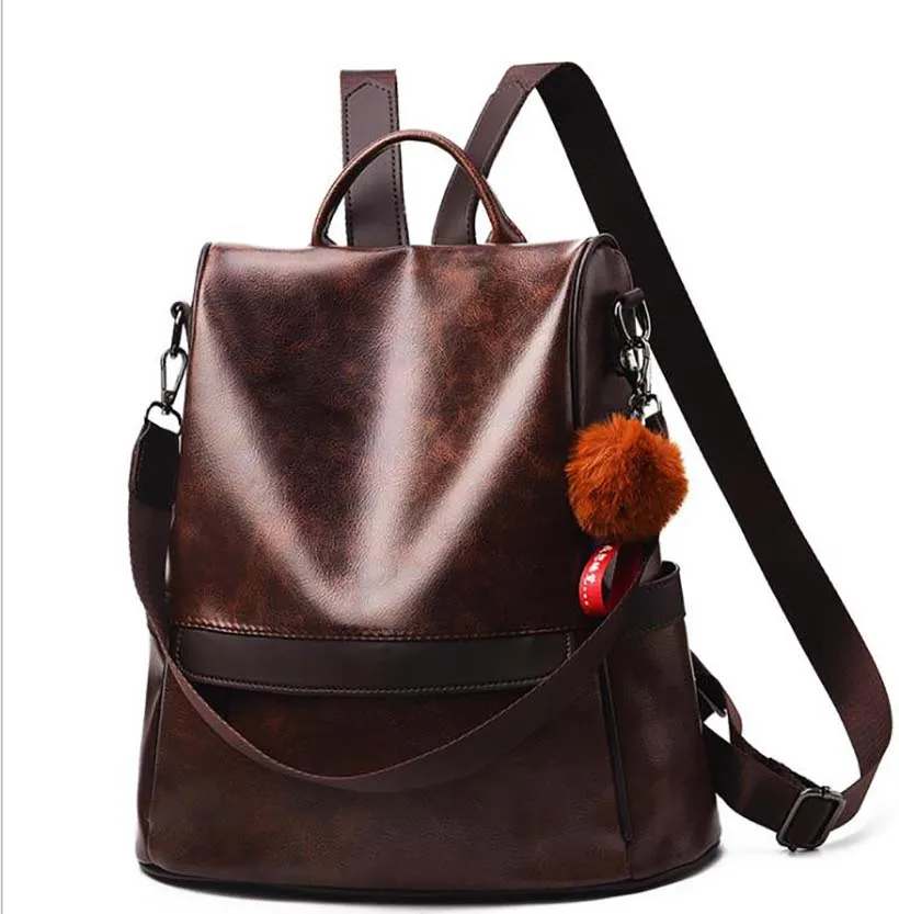 

Woman Casual Large Capacity Backpack Fashion Soft PU Multifunctional Shoulder Daypack Bag for College,Holiday,Travel