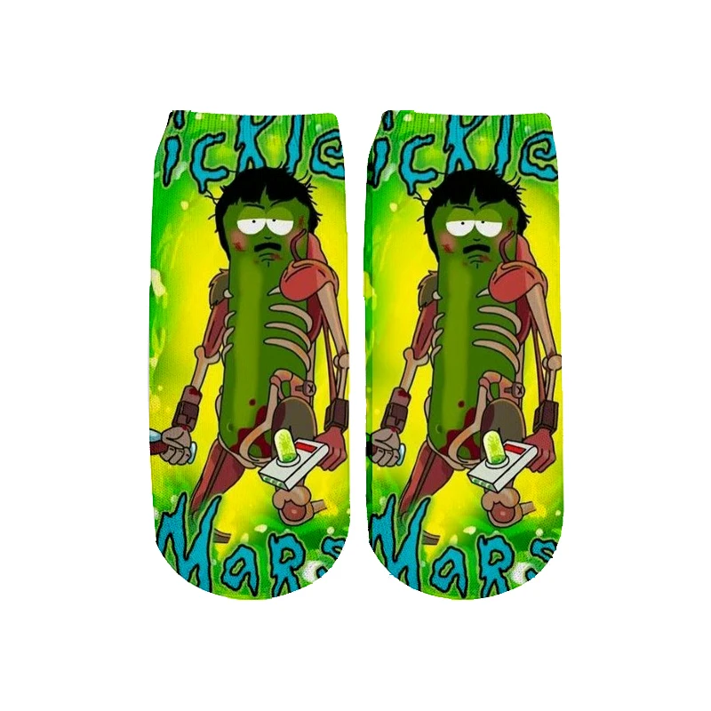 Новейшие Rick and Morty 3D печатных мультфильм милые короткие носки для мужчин женщин harajuku корейские носки RS-009