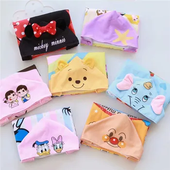 

Cartoon Anpanman Mickey Princess Soft Hooded Cloak Air Condition Blanket Plush Toy Girls Birthday Christmas Gift #2481