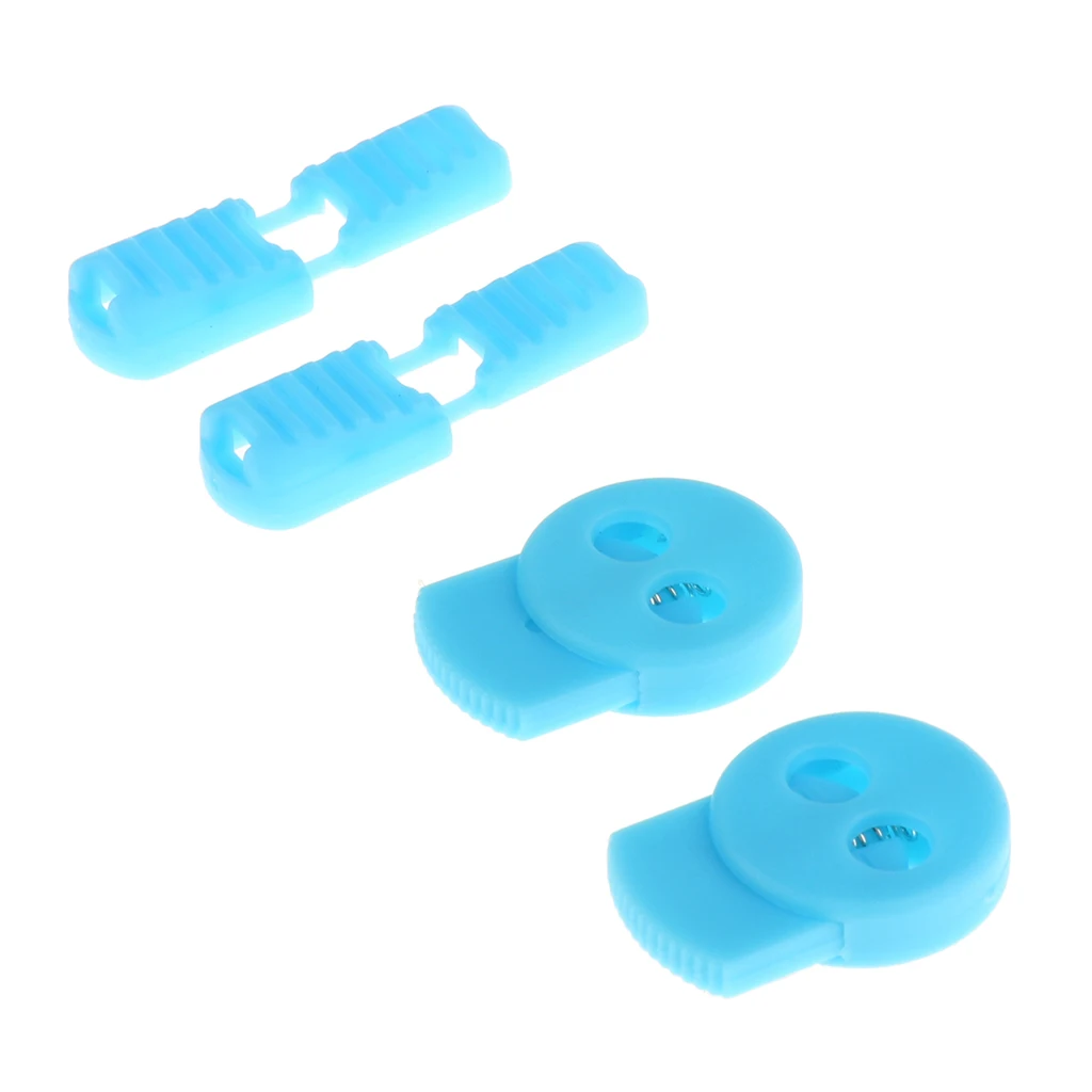 Heavy Duty Double Hole Nylon Cord Lock Clamp Toggle Stop Slider for Shoelance, Paracord, Accessory Cordage, Drawstrings