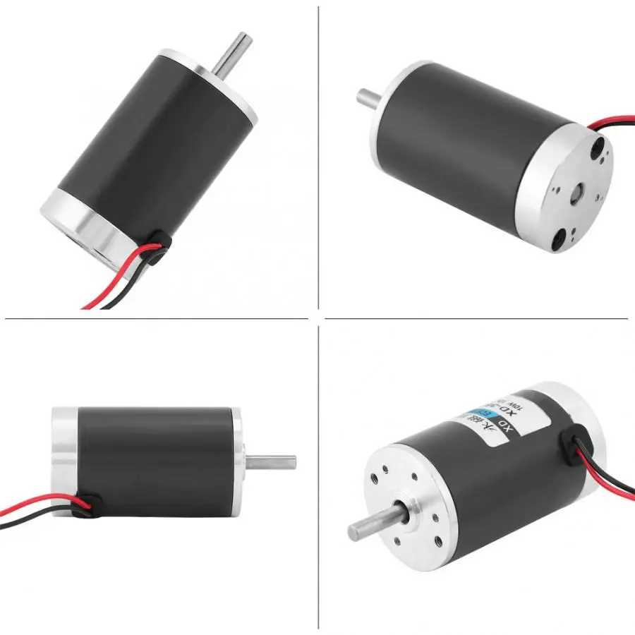 12 V/24 вольтового источника электропитания постоянного тока 2000 об/мин/4000 RPM Высокий крутящий момент мотор 10 W с кабелем для длительную работу