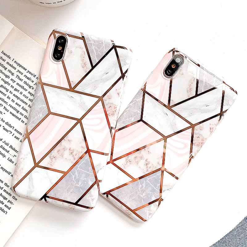 

Vintage Marble Phone Case For iPhone X XR XS Max 7 8 Plus TPU Silicone Cover Cases For iPhone 6 6S 8 7 Plus Soft Back Capa
