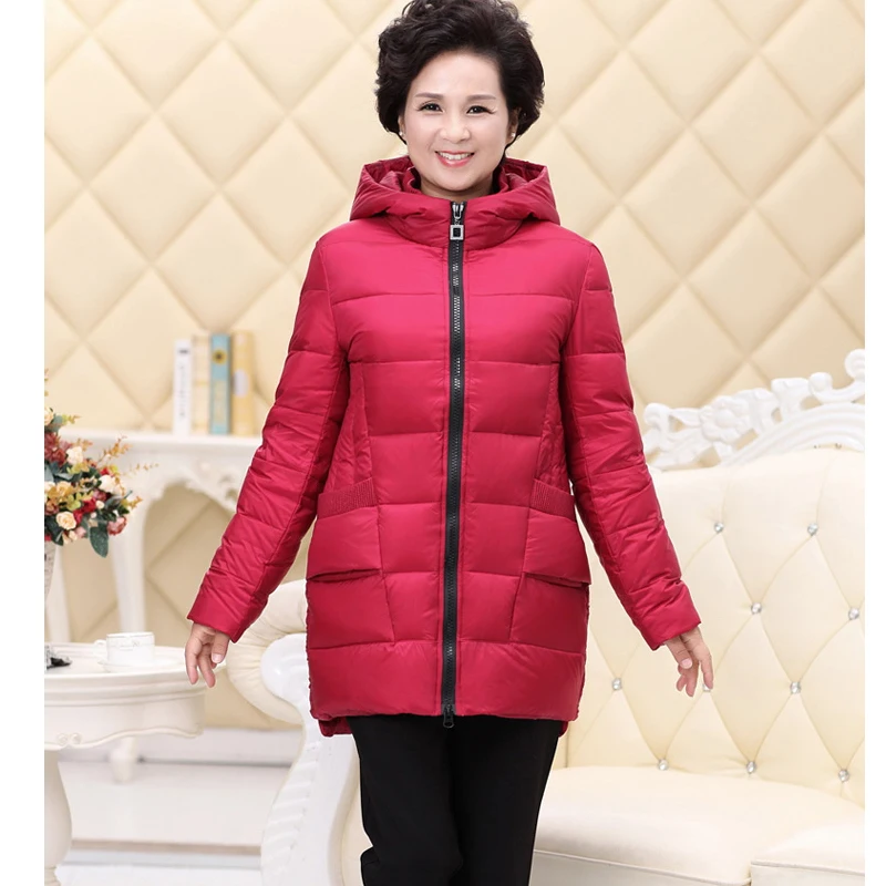 

Woman 2020 Winter Brand Parkas White Duck Down Coat Light Jacket daunenjacke frauen Warm Jackets Plus Size 5XL XC028
