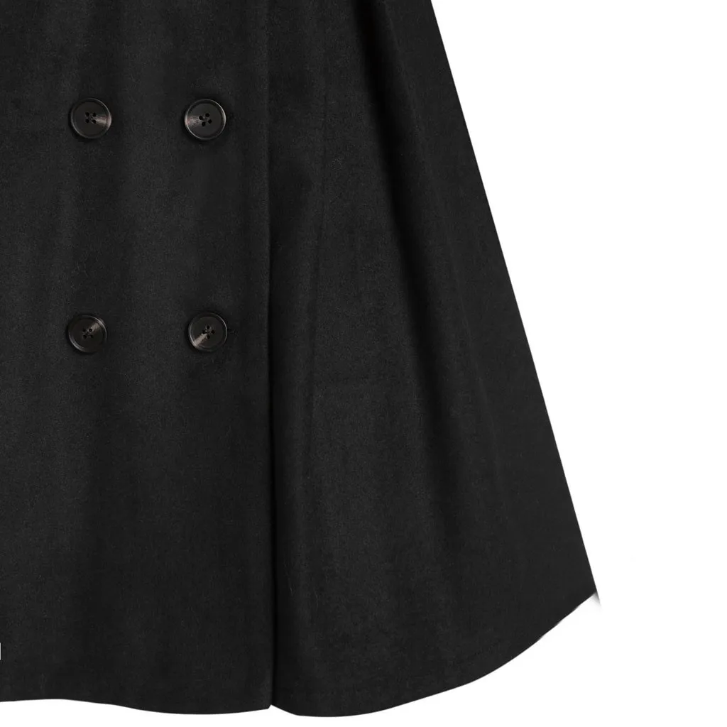 SAGACE Women Fashion Plus Size Double Breasted Fur Hooded Long Coat Full Cotton Pencil keep warm Korean Jacket Casual CoatOct 15