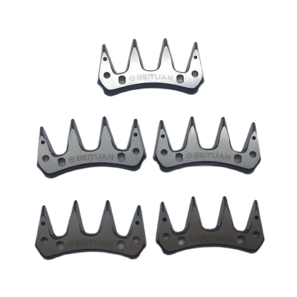 5pcs Hot sale replaceable sheep clipper 4-point moving blades for most brands like Oster ShearMaster Heiniger and Shear Magic |