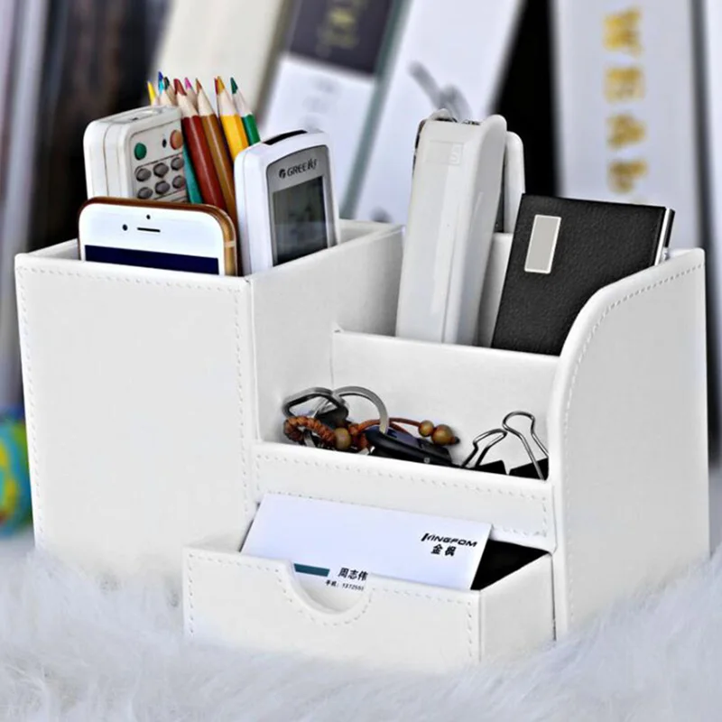 Desk Organizer Storage Organizer Pencil Case 1Pc Desktop Pen Holder Stationery Holder Pencil Cosmetics Organizer for Desk Office School Storage Case Accessories